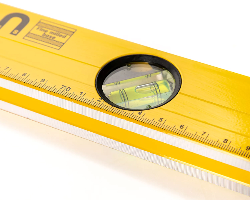 DELI αλφάδι DL290800 με 3 μάτια & χάρακα - Image 2