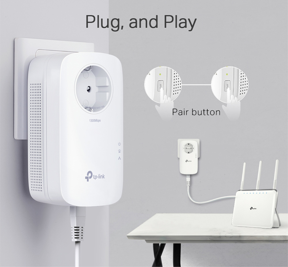 TP-LINK Passthrough Powerline Starter Kit TL-PA8010P - Image 4