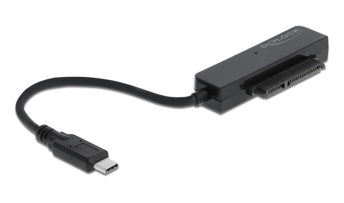 DELOCK αντάπτορας USB-C σε SATA 64084 με θήκη για 2.5" HDD/SSD - Image 4