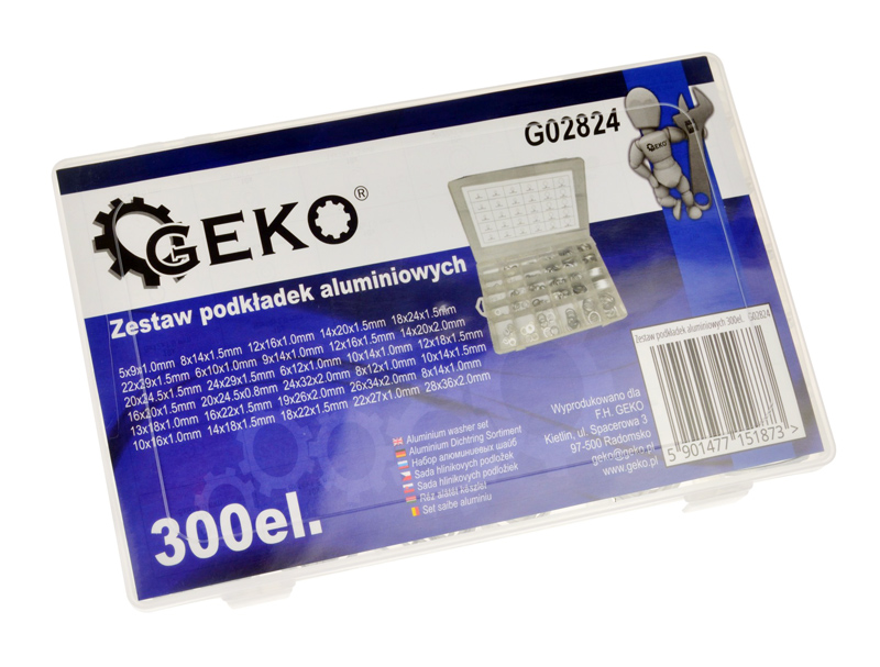 GEKO σετ αλουμινένιες ροδέλες G02824 - Image 2