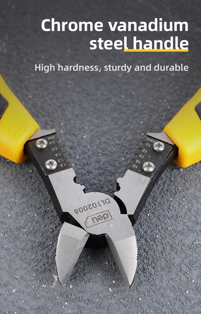 DELI πλαγιοκόφτης/απογυμνωτής καλωδίων DL102008 - Image 3