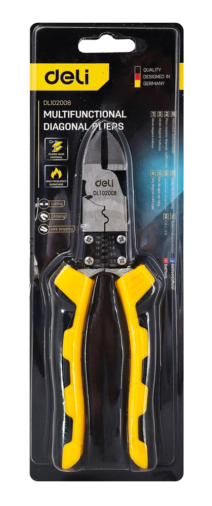 DELI πλαγιοκόφτης/απογυμνωτής καλωδίων DL102008 - Image 4