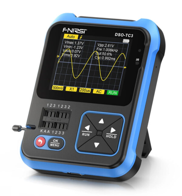 FNIRSI 3 σε 1 παλμογράφος/signal generator/transistor tester χειρός DSO-TC3
