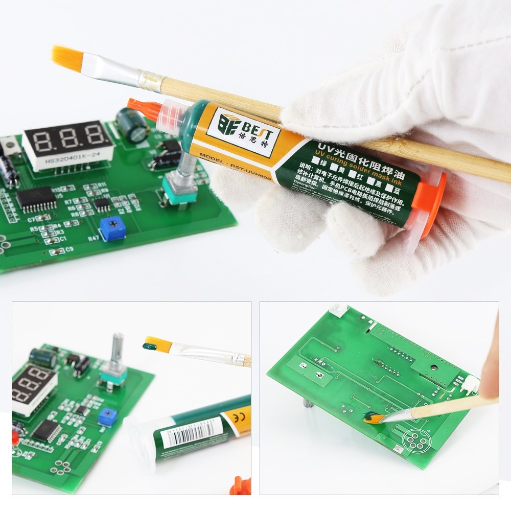 BEST PCB Repairing UV Solder mask ink BST-UVH900 - Image 2