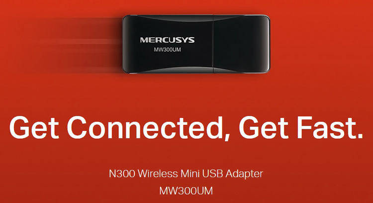 MERCUSYS ασύρματος USB αντάπτορας δικτύου MW300UM - Image 4