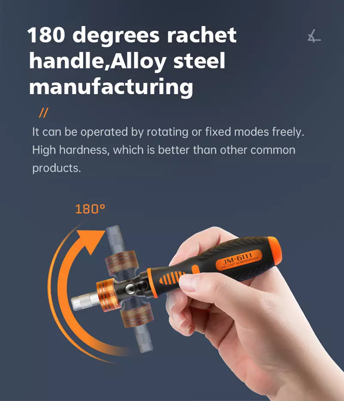 JAKEMY σετ κατσαβιδιών JM-6111 με βαλιτσάκι - Image 3