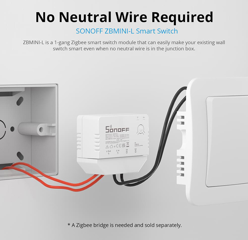 SONOFF smart διακόπτης ZBMINI-L - Image 2