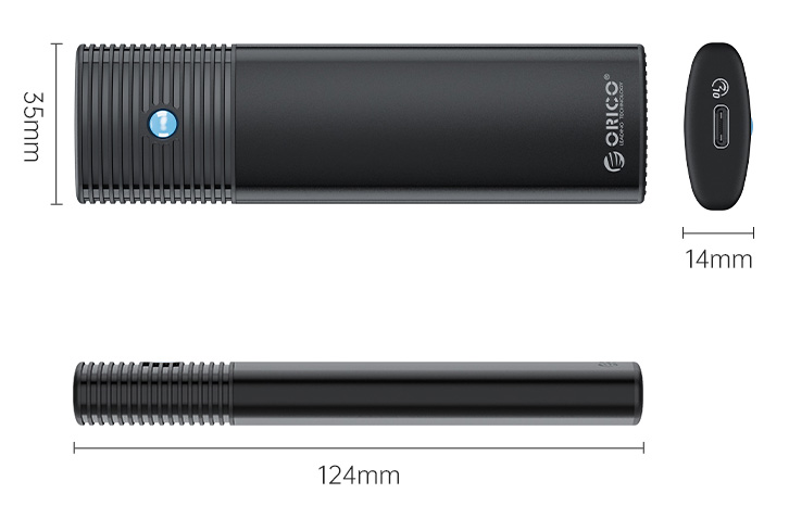 ORICO θήκη για Μ.2 NVMe SSD PWM2-G2-BK-EP - Image 3