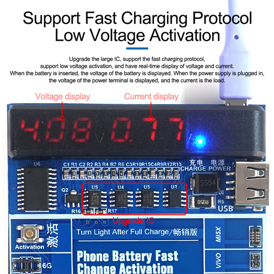 SUNSHINE tester μπαταριών SS-915 για Apple & Android smartphone - Image 4