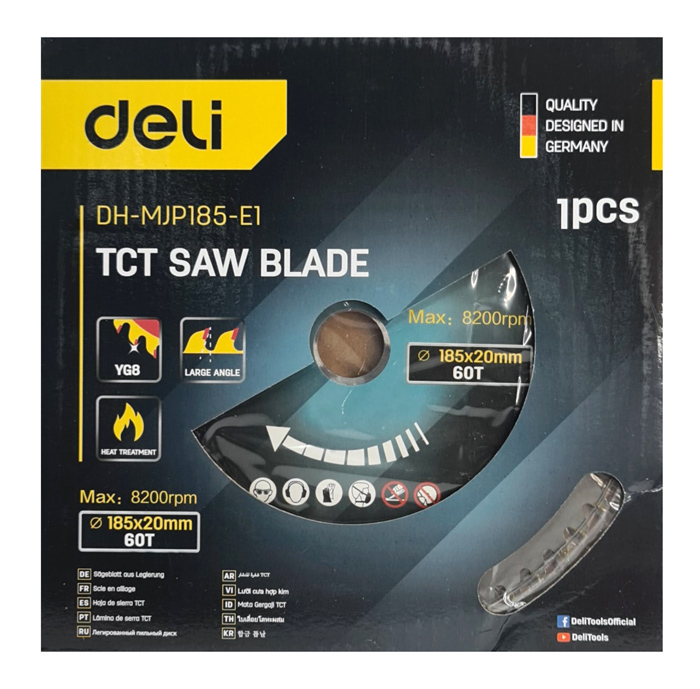 DELI δίσκος κοπής ξύλου DH-MJP185-E1 - Image 2