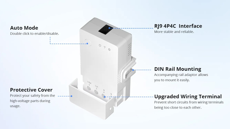 SONOFF smart διακόπτης ελέγχου θερμοκρασίας/υγρασίας THR320 - Image 3
