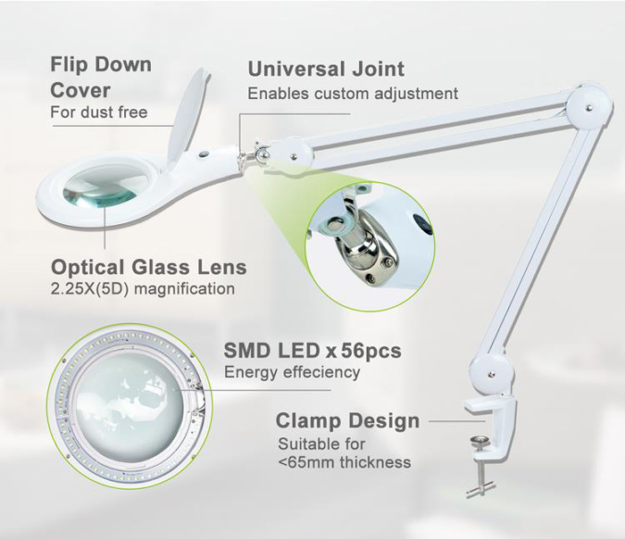 PROSKIT μεγεθυντικός φακός MA-1209LI με σφιγκτήρα - Image 3