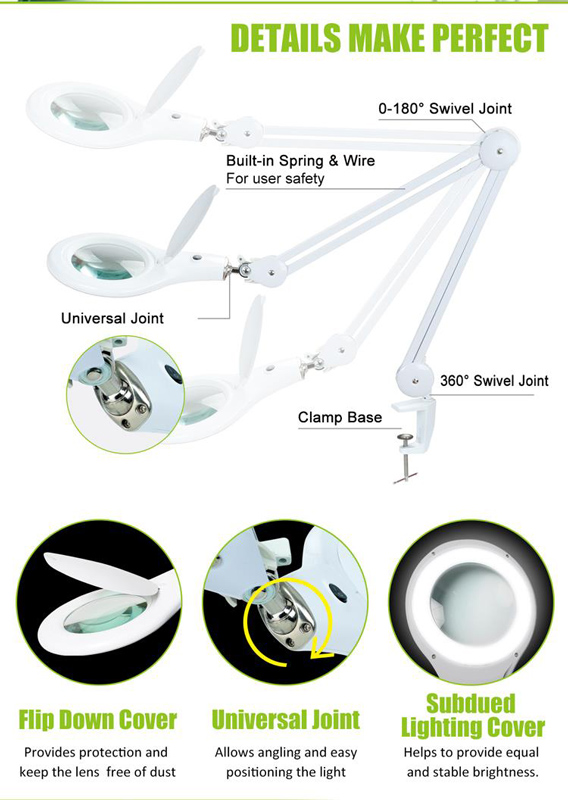 PROSKIT μεγεθυντικός φακός MA-1209LI με σφιγκτήρα - Image 4