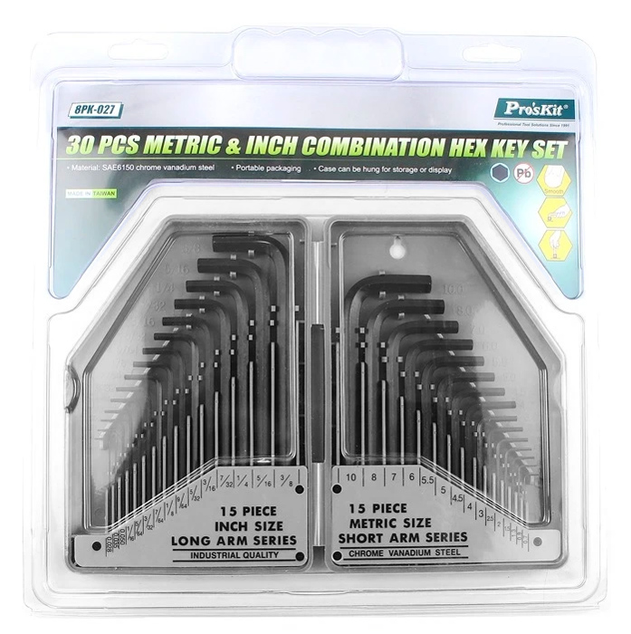 PROSKIT σετ κλειδιά Allen 8PK-027 σε σχήμα L - Image 4