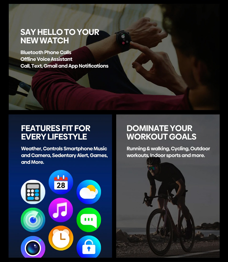 ZEBLAZE smartwatch Btalk 3 Plus - Image 3