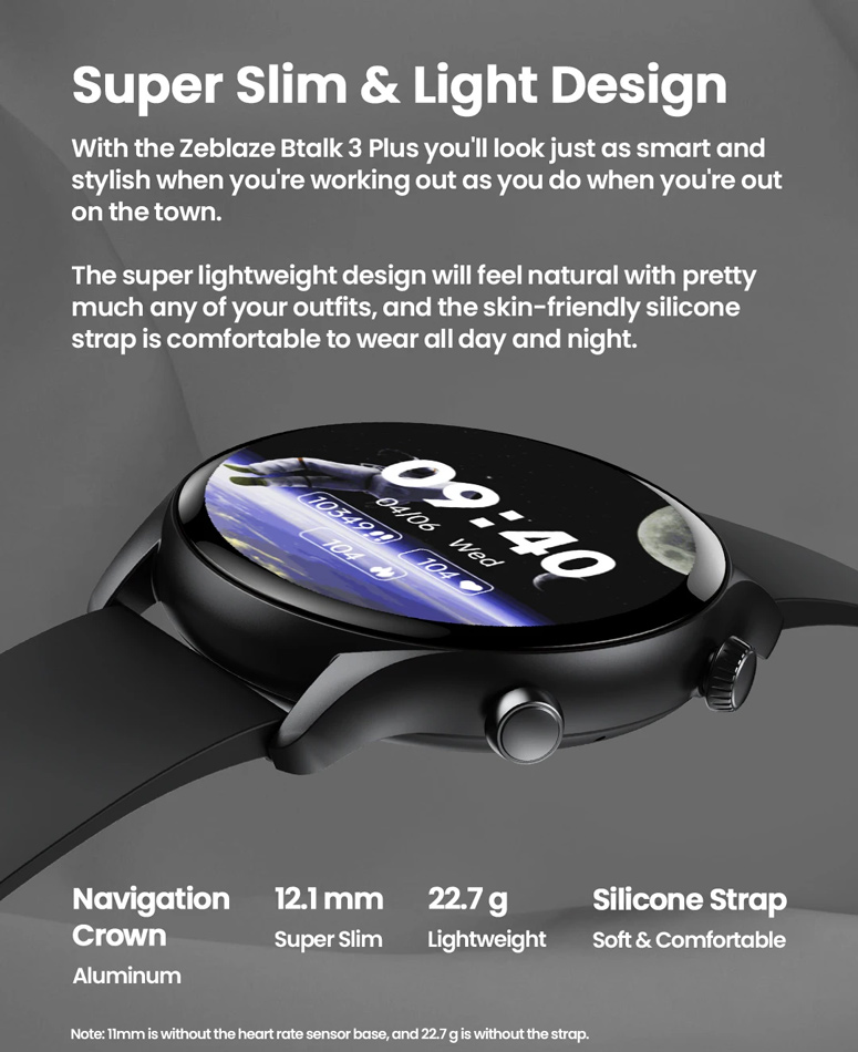 ZEBLAZE smartwatch Btalk 3 Plus - Image 4