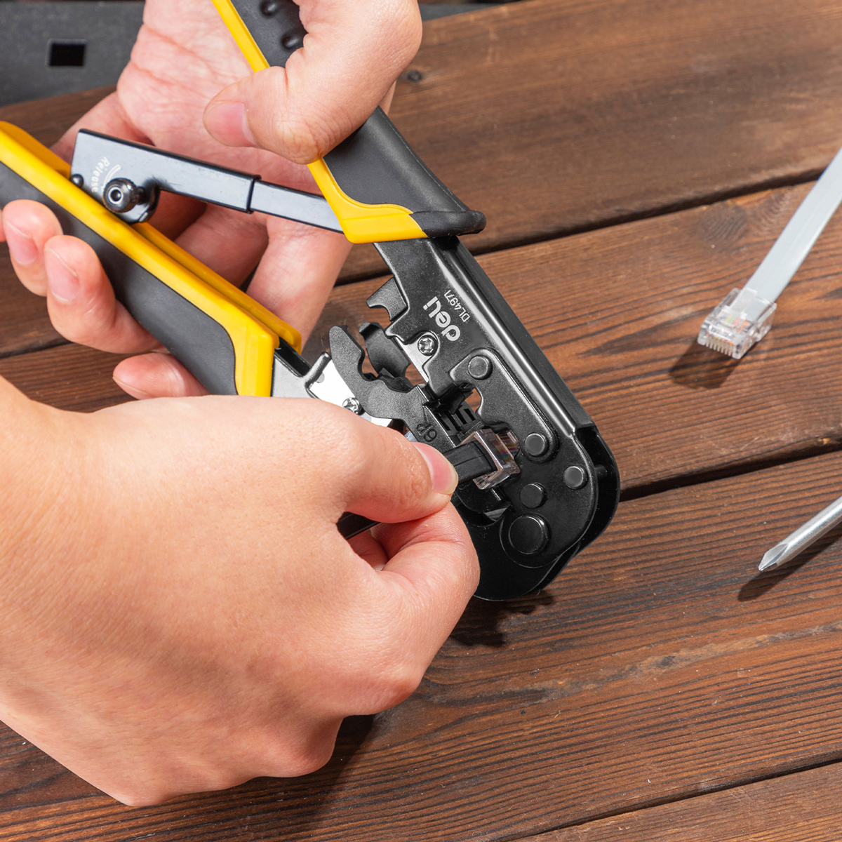 DELI πρέσα ακροδεκτών καλωδίων δικτύου DL4971 - Image 2