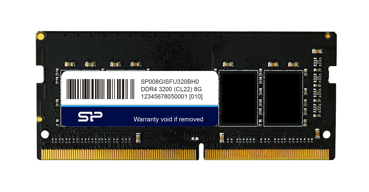 SILICON POWER industrial μνήμη DDR4 SODIMM SP008GISFU320BH0