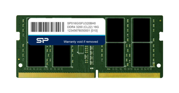 SILICON POWER industrial μνήμη DDR4 SODIMM SP016GISFU320BH0