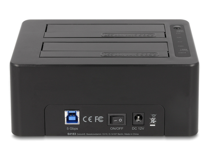 DELOCK docking station για 2.5" ή 3.5" SATA HDD/SSD 64183 - Image 3