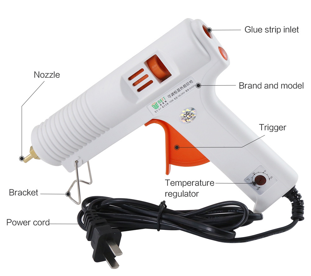 BEST πιστόλι θερμικής σιλικόνης BST-102B - Image 4