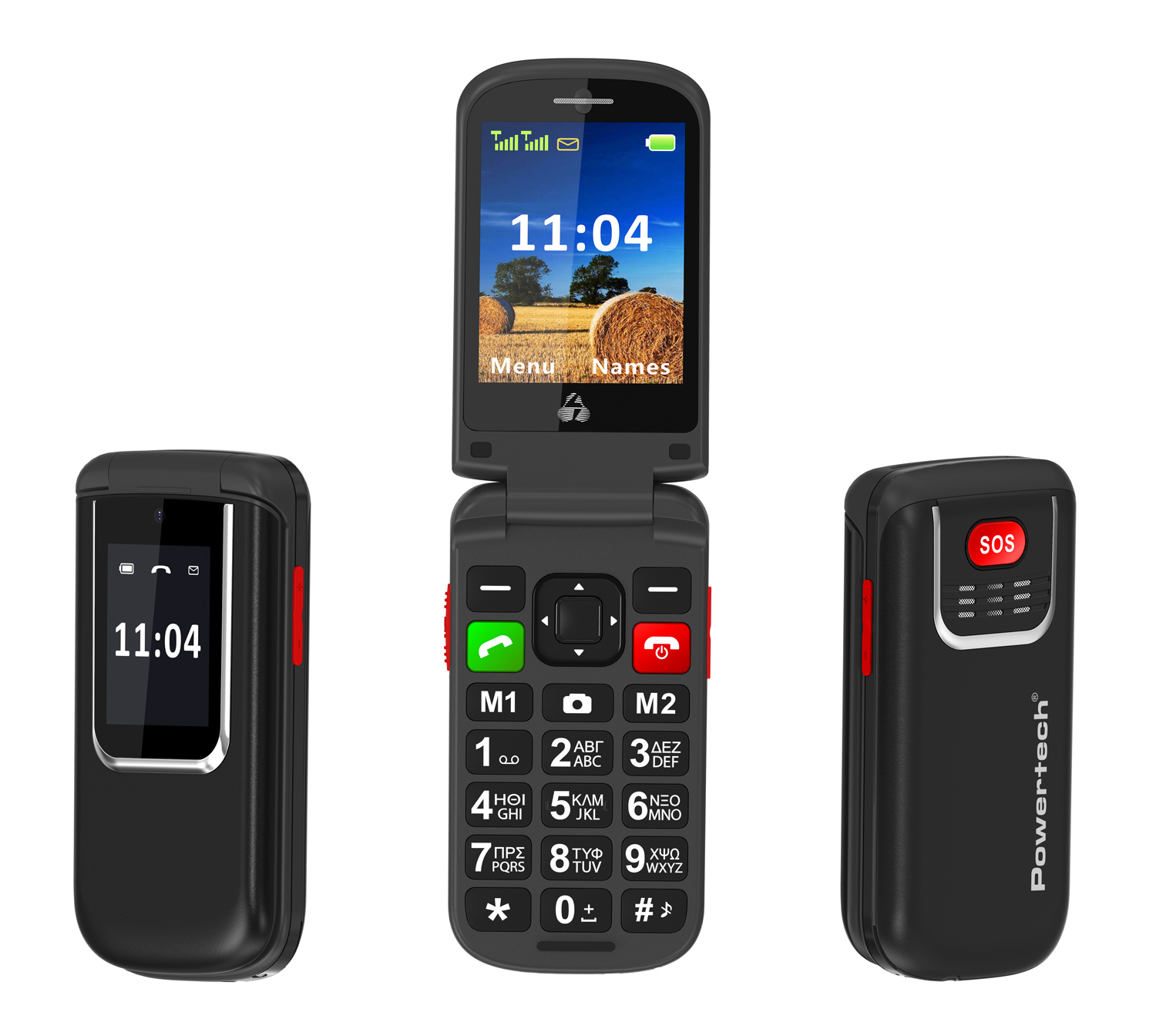 POWERTECH κινητό τηλέφωνο Sentry 4G Flip - Image 2