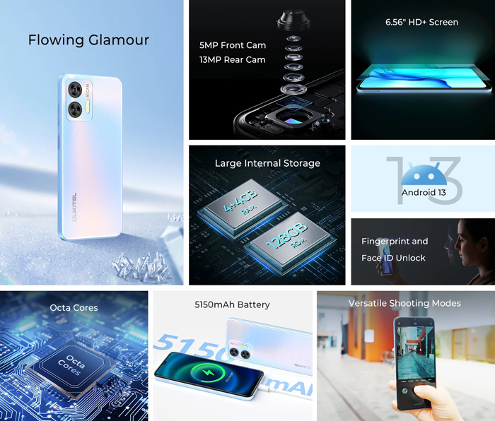 OUKITEL smartphone C36 - Image 2