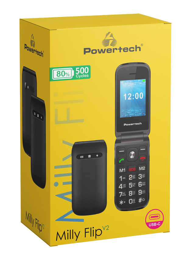 POWERTECH κινητό τηλέφωνο Milly Flip V2 - Image 4