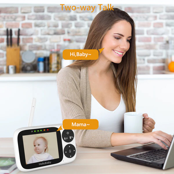 HELLOBABY ενδοεπικοινωνία μωρού HB2033 με κάμερα & οθόνη 3.2" - Image 3