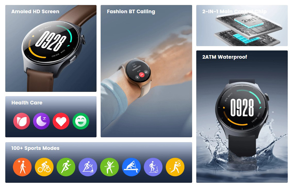 MIBRO smartwatch Lite 3 με 2x λουράκια - Image 2