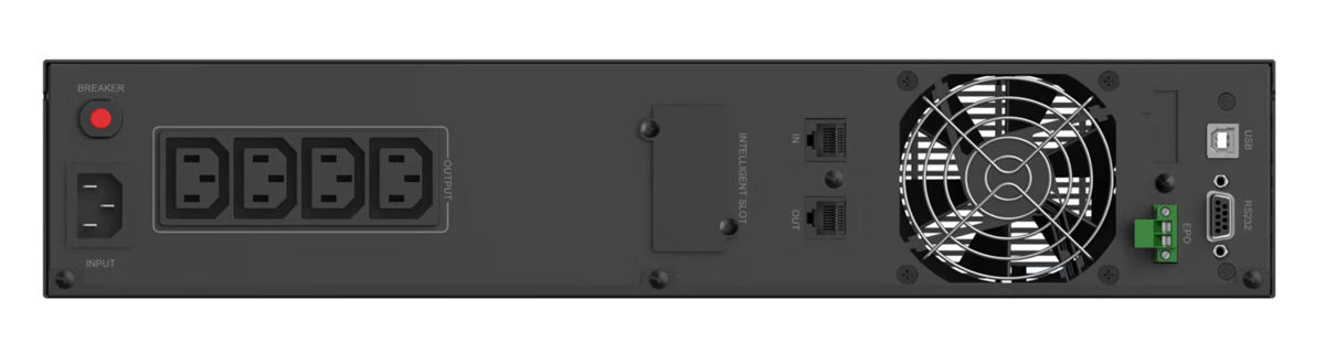 POWERTECH UPS Line Interactive PT-1408 για rack 2U - Image 2