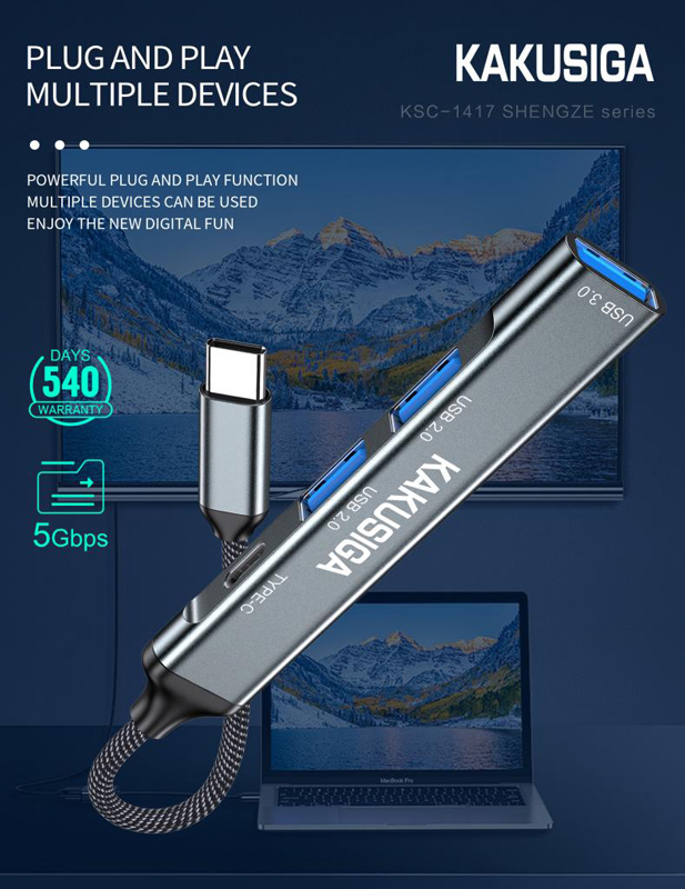 KAKUSIGA USB hub KSC-1417 - Image 3