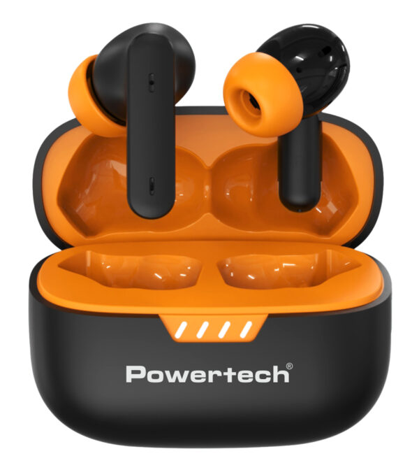 POWERTECH earphones με θήκη φόρτισης PT-1431