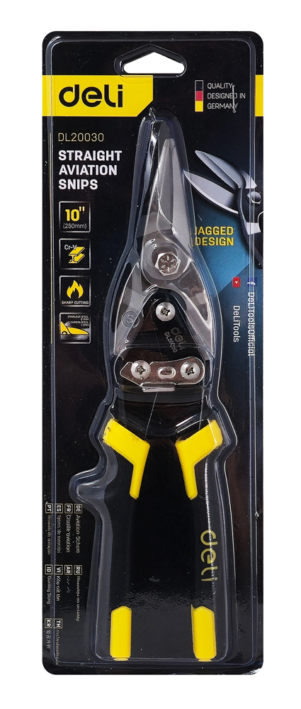 DELI ψαλίδι λαμαρίνας DL20030 με αντιολισθητικές λαβές - Image 2