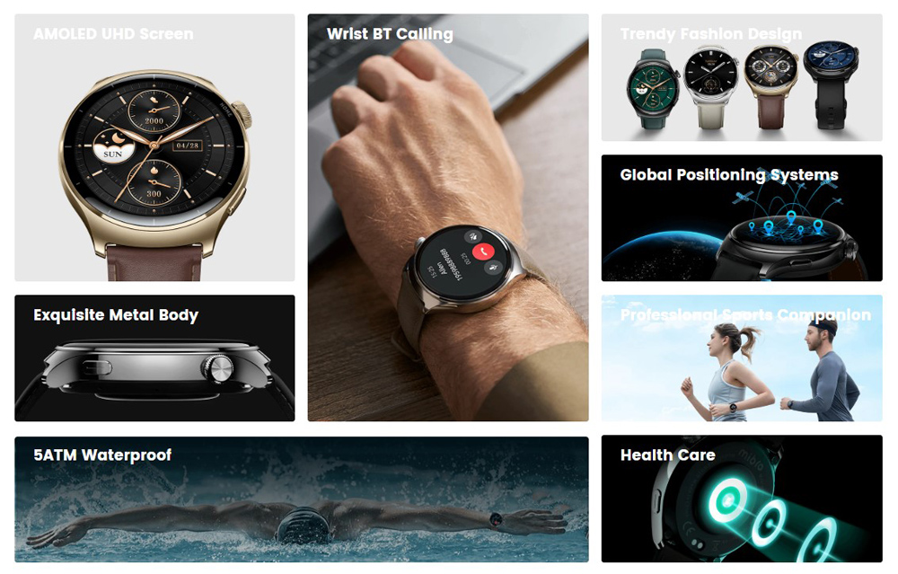 MIBRO smartwatch Lite 3 Pro με 2x λουράκια - Image 2