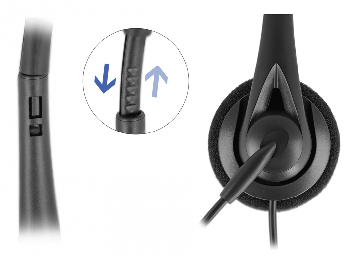 DELOCK headphones με μικρόφωνο 27177 - Image 2