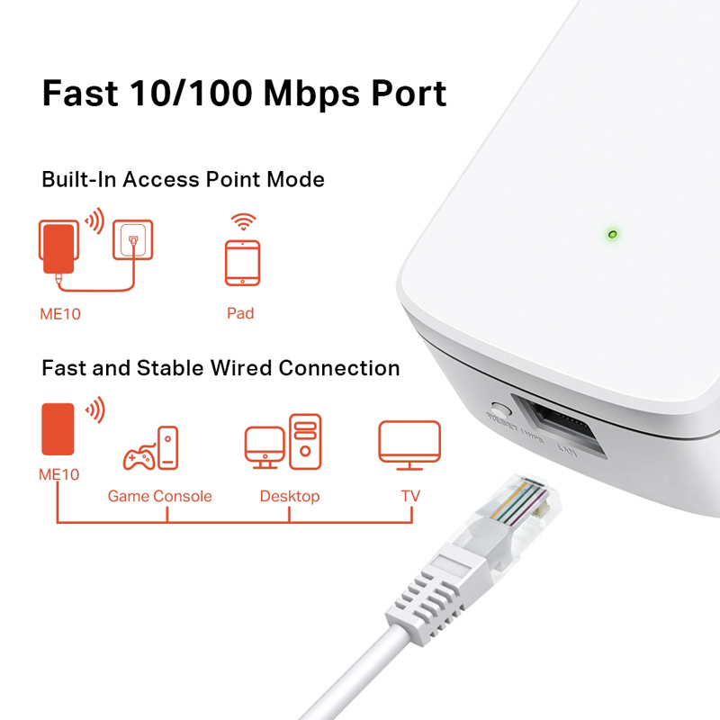 MERCUSYS Wi-Fi range extender ME10 - Image 2