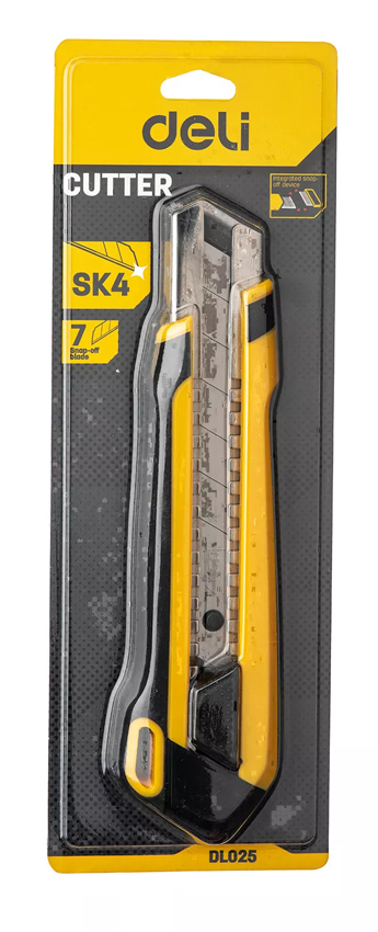 DELI πλαστικό κοπίδι με ασφάλεια DL025 - Image 3