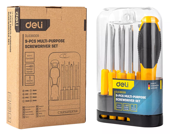 DELI σετ κατσαβιδιών DL636009 - Image 3