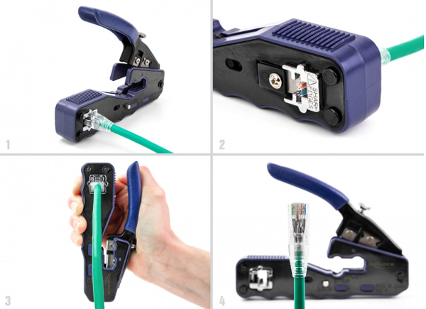 DELOCK πρέσα ακροδεκτών 90577 για καλώδια δικτύου RJ45/8P - Image 2