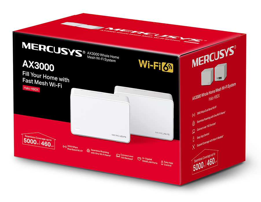 MERCUSYS Mesh Wi-Fi 6 System Halo H80X - Image 3