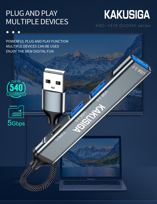 KAKUSIGA USB hub KSC-1416 - Image 3