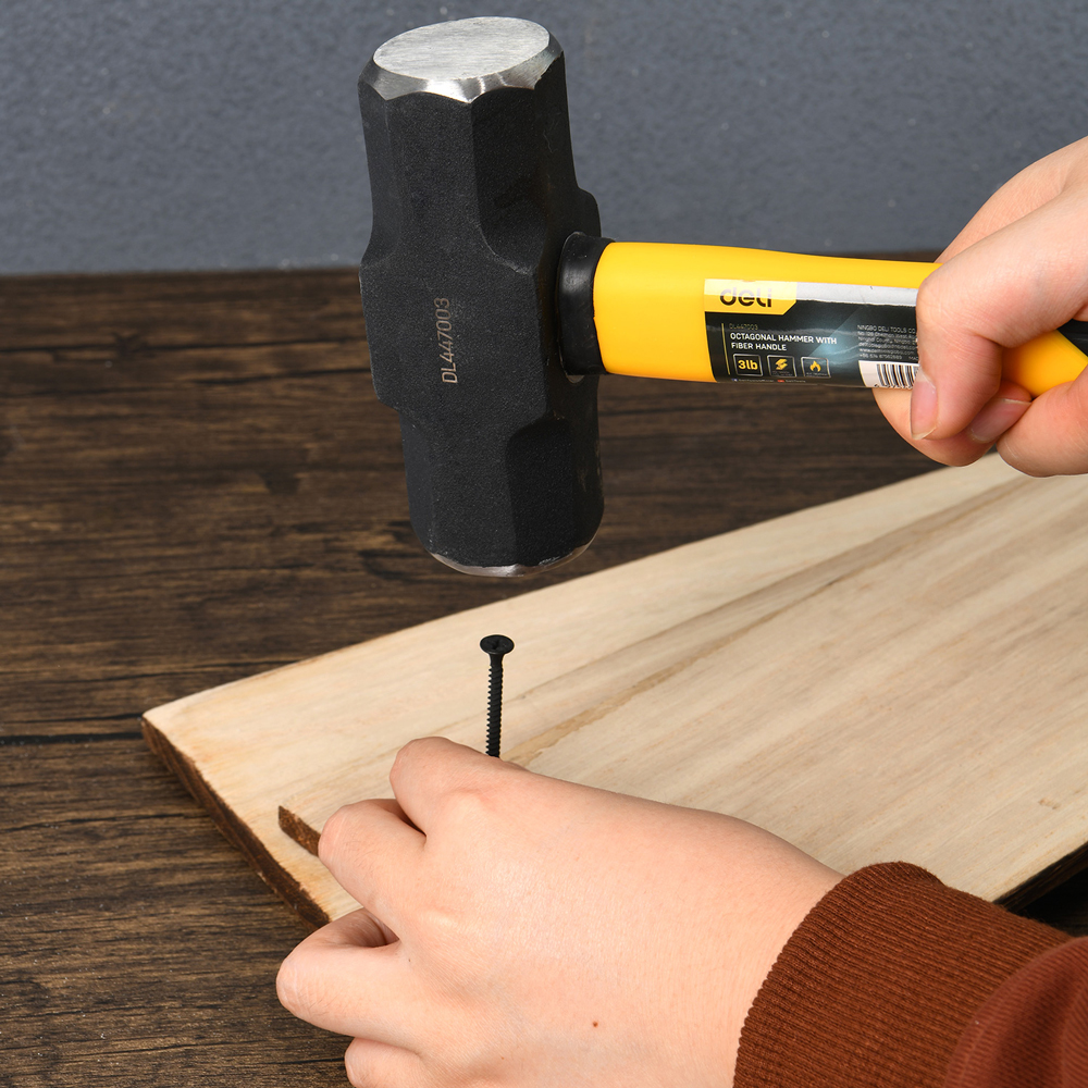 DELI βαριοπούλα DL447003 με αντιολισθητική Fiberglass λαβή - Image 2