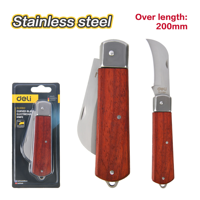 DELI σουγιάς DL0060 με ξύλινη λαβή - Image 4