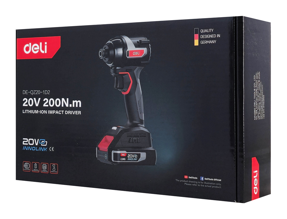 DELI παλμικό κατσαβίδι μπαταρίας DE-QZ20-1D2 - Image 4