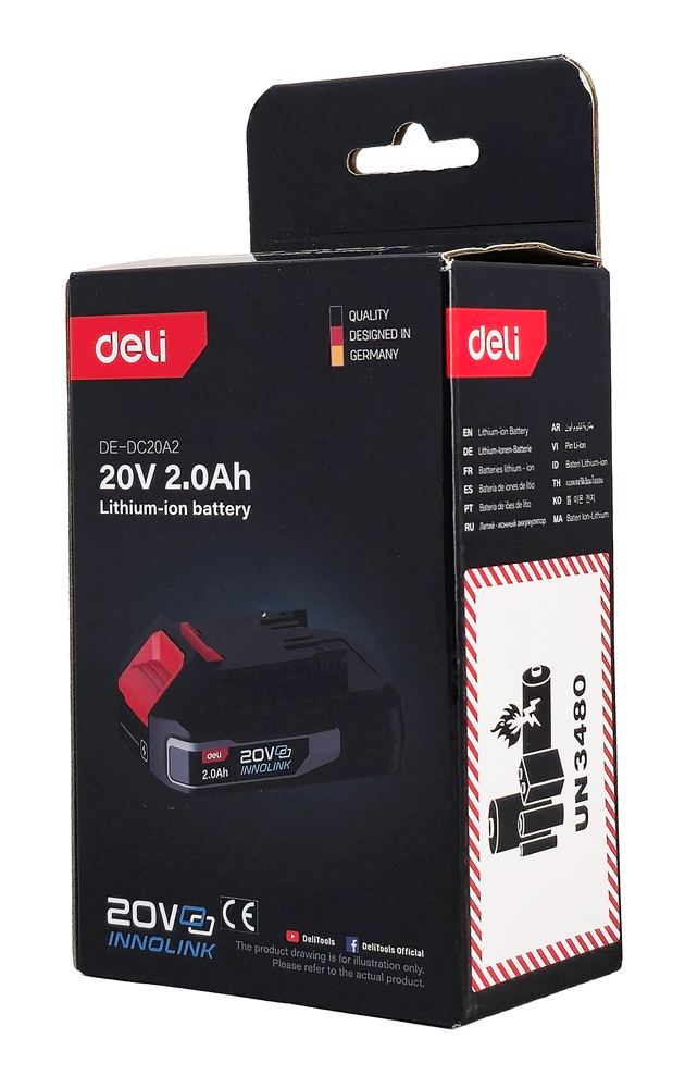 DELI μπαταρία λιθίου για εργαλεία μπαταρίας DE-DC20A2 - Image 4