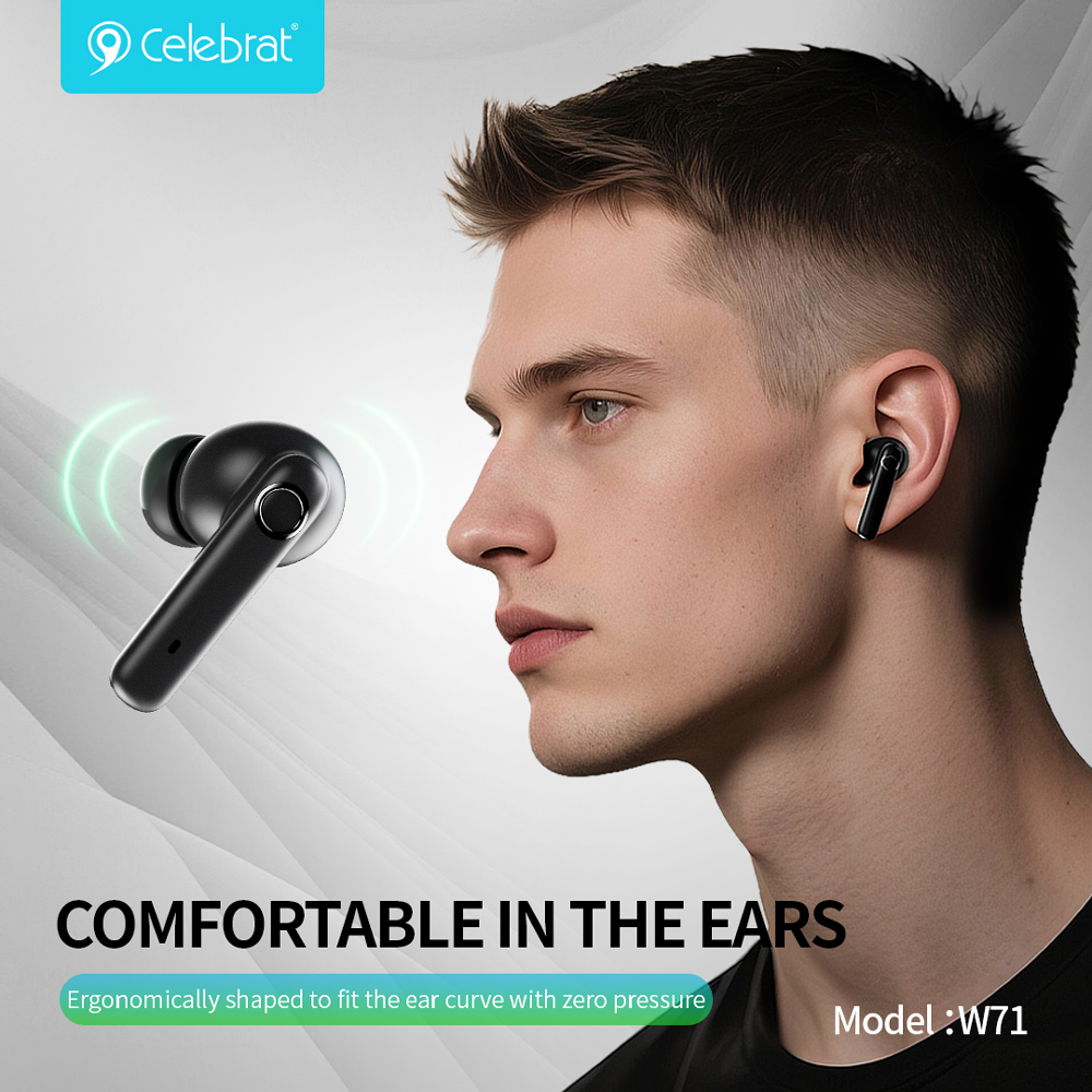 CELEBRAT earphones με θήκη φόρτισης W71 - Image 3