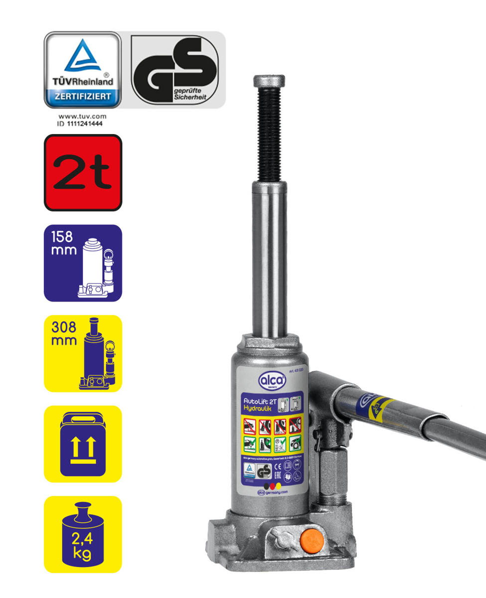 ALCA υδραυλικός γρύλος μπουκάλας 431020 - Image 3