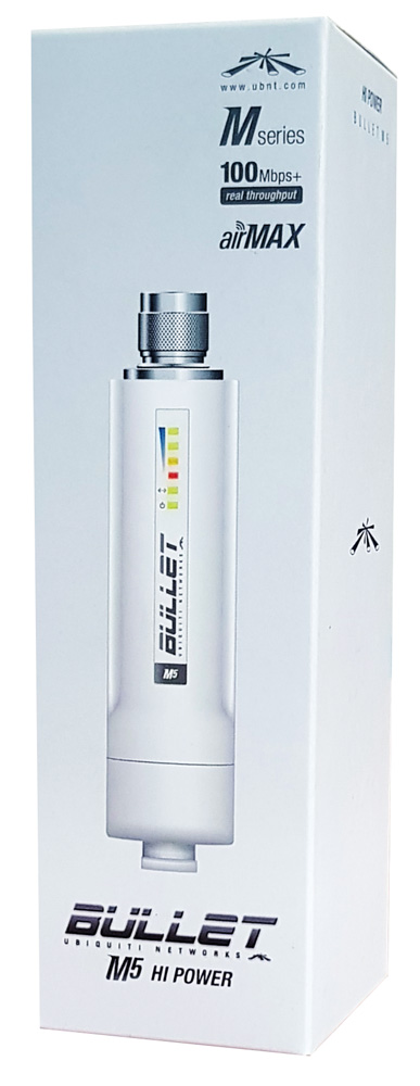 UBIQUITI BulletM5-HP 5GHz Outdoor High Power 802.11a/n AirMax AP-CPE - Image 2