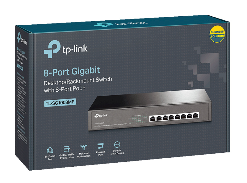 TP-LINK desktop/rackmount switch TL-SG1008MP - Image 3